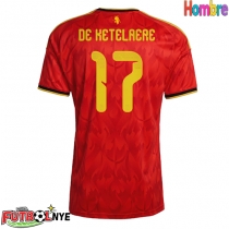 Camiseta Bélgica Charles De Ketelaere #17 Primera Equipación Mundial 2026 manga corta